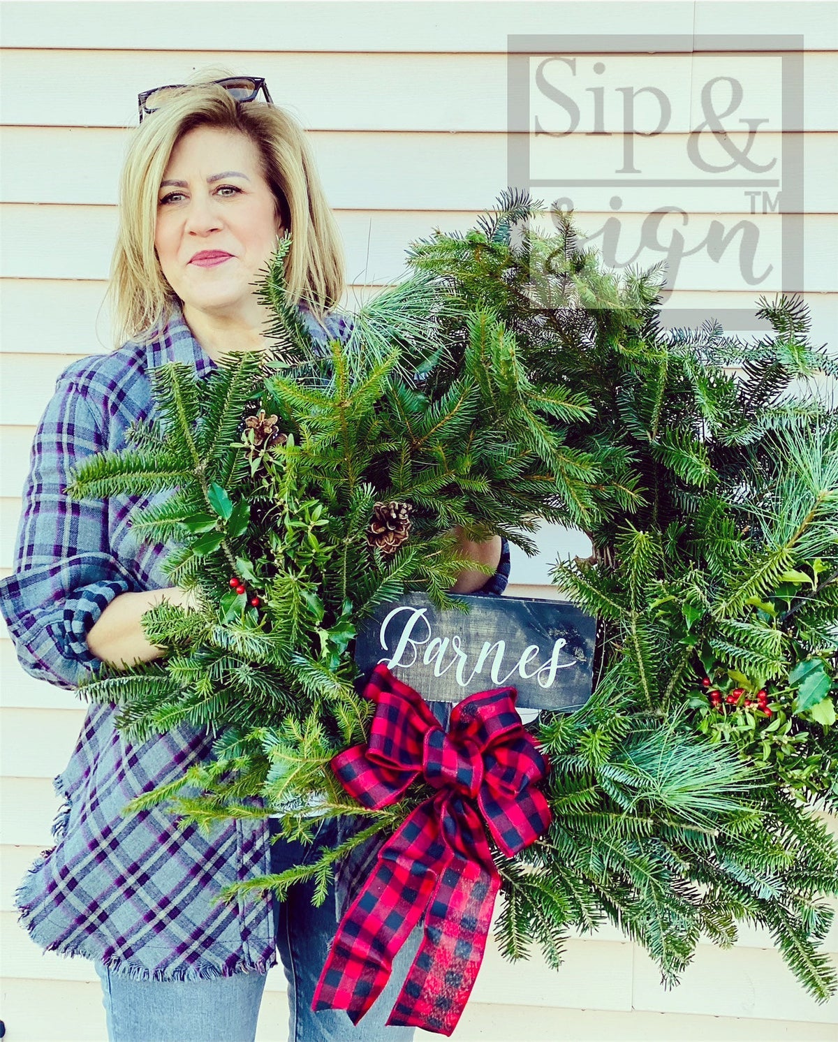 Alisha s Holiday Wreath Party December 3rd 6 30 Sip And Sign LLC Alisha s holiday wreath party december 3rd 6 30 sip and sign llc